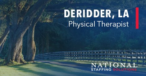 Physical Therapy Job in Deridder, LA Image