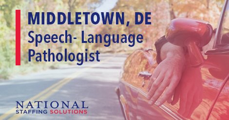 Speech Language Pathology Job in Middletown Delaware Image