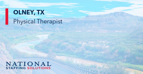 Physical Therapy Job in Olney, Texas Image