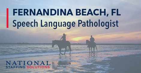 Speech-Language Pathology Job in Fernandina Beach, FL Image