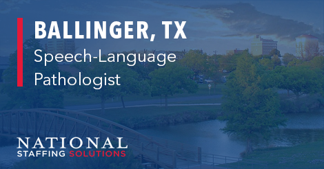 Speech-Language Pathology Job in Ballinger, Texas Image