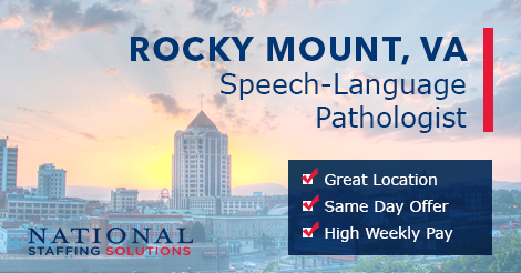Speech-Language Pathology Job in Rocky Mount, Virginia Image
