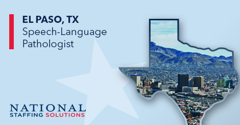 Speech-Language Pathology Job in El Paso, TX Image