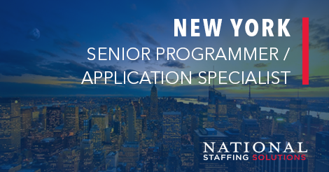 Senior Programmer / Application Specialist Job in New York