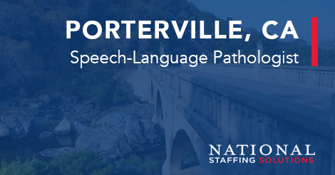 Speech-Language Pathology Job in Porterville, California Image
